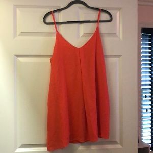 Tobi Coral V Neck Dress